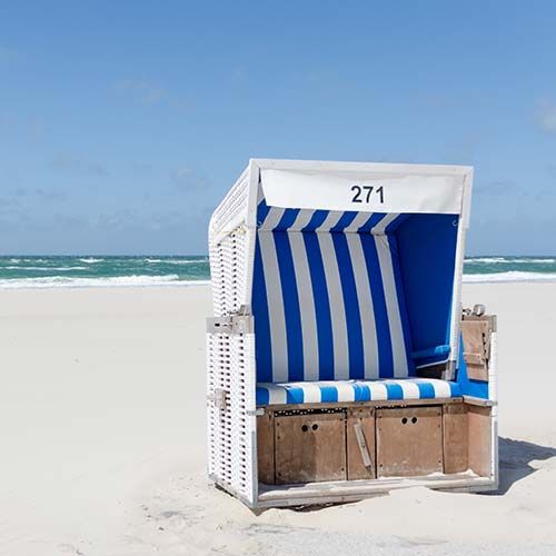 Strandkorb auf Sylt